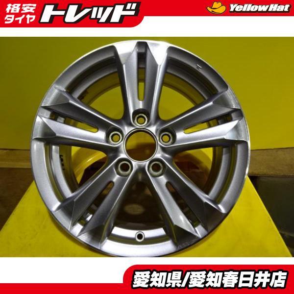 中古】送料無料 ホンダ 純正 16インチ 16-6.0 +45 5H 114.3 シルバー 