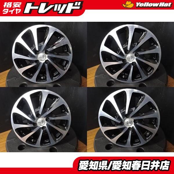 デミオ 送料無料 中古 BADX D.O.S タービン2 16インチ ブラック 