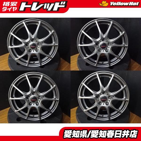 プリウスα 送料無料 中古 FINALMIND 17インチ 5穴 114.3 ガンメタ 