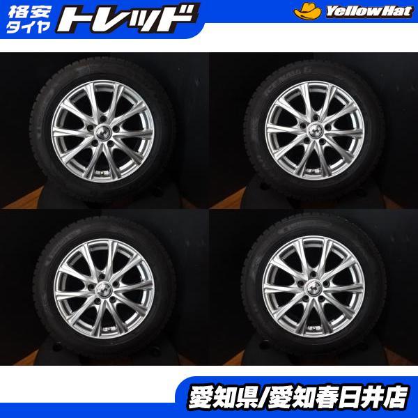 90 ノア VOXY プリウスα 4本セット 送料無料 中古 スタッドレス 
