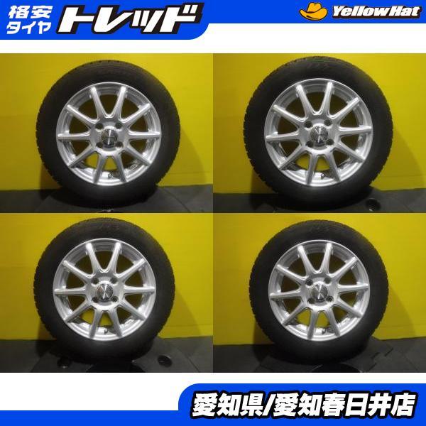 中古スタッドレス155/65R144本セット　軽自動車用　タント、N-BOX等 TOYO TIRES N-BOX タント ムーヴ 4本セット 送料無料 中古 国産