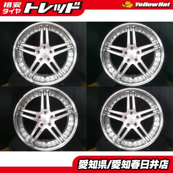 4本セット 送料無料 中古 WORK GNOSIS 19インチ 8.5J +35/+25 5H 5穴 