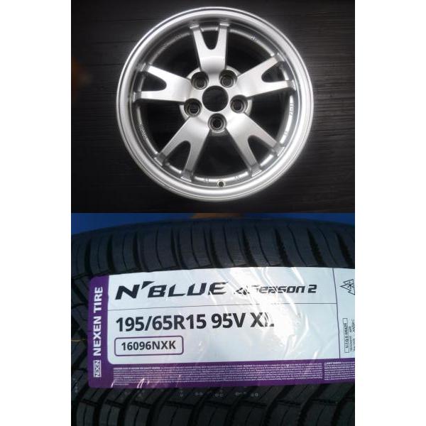プリウス カローラツーリング 4本セット 送料無料 新品 オールシーズンタイヤ ネクセン N BLUE 4Season2 195/65R15 195-65-15