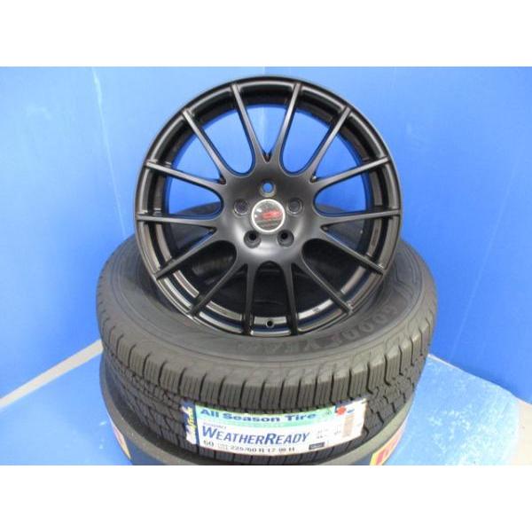 レガシーアウトバックで使用 225/60-17 ホイール付き4本セット 中古