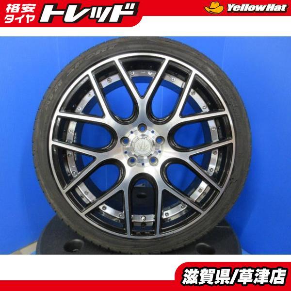 4本 アルファード ヴェルファイア エスティマ C-HR セルシオ 20インチ 5穴 PCD114.3 黒 アルミホイール 夏用 夏タイヤ  245/35R20