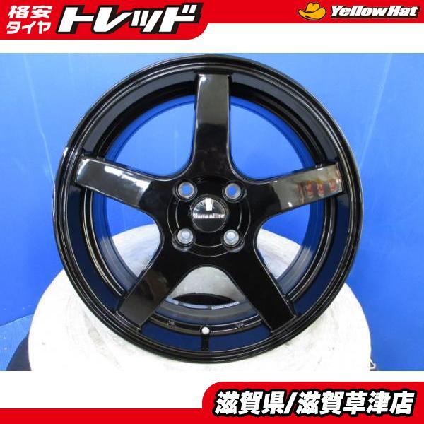 アクア ノート ライズ 4本 新品 黒 16インチ6J+40 4H 4穴 PCD 100 