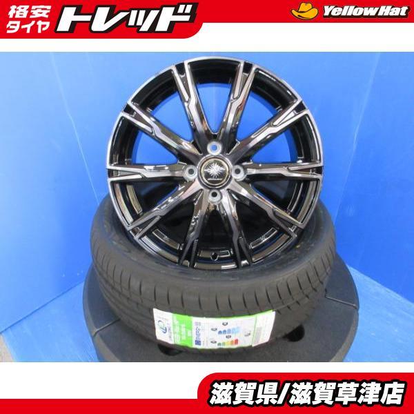 4本 アクア ヴィッツ ポルテ スペイド フィット 新品 16インチ 黒 4穴 