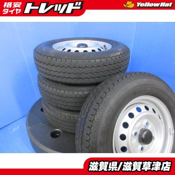 4本 ダイハツ アトレー ハイゼット 軽バントラ 純正スチールホイール 