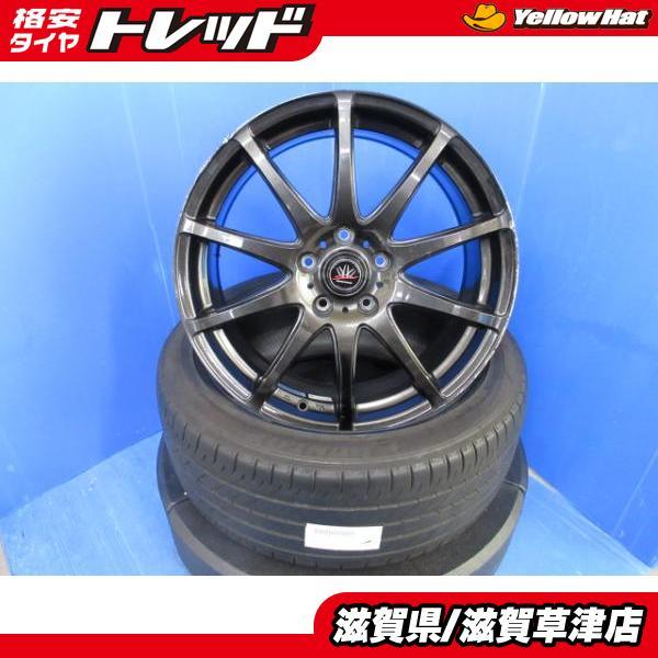 DUNLOP DBA-VM4 VMG レヴォーグ VAG WRX S4 4本 黒 18インチ5H 5穴 PCD 