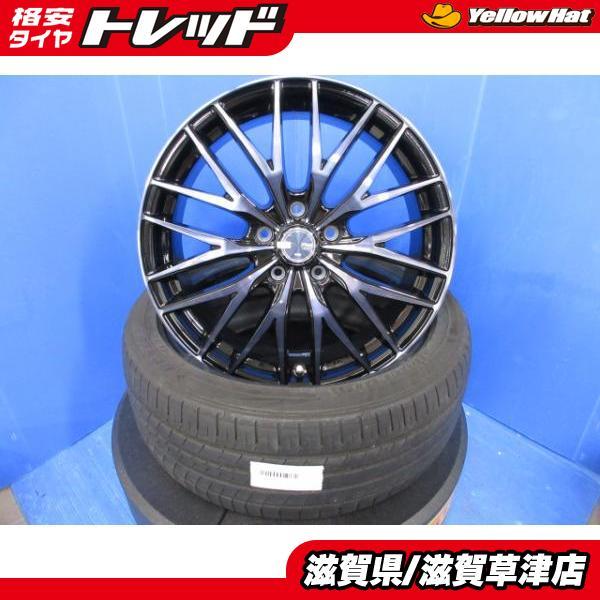 DUNLOP VM系 レヴォーグ 4本 新品 黒 メッシュ 18インチ5H 5穴 PCD 