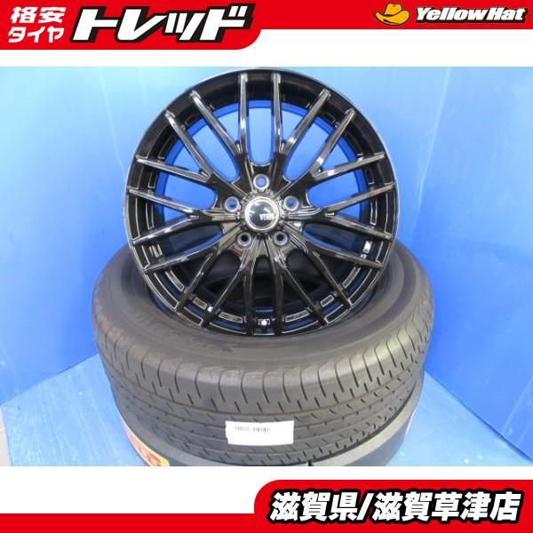 ヨコハマタイヤ 30系 アルファード 4本 新品 黒 メッシュ 17インチ 5H  