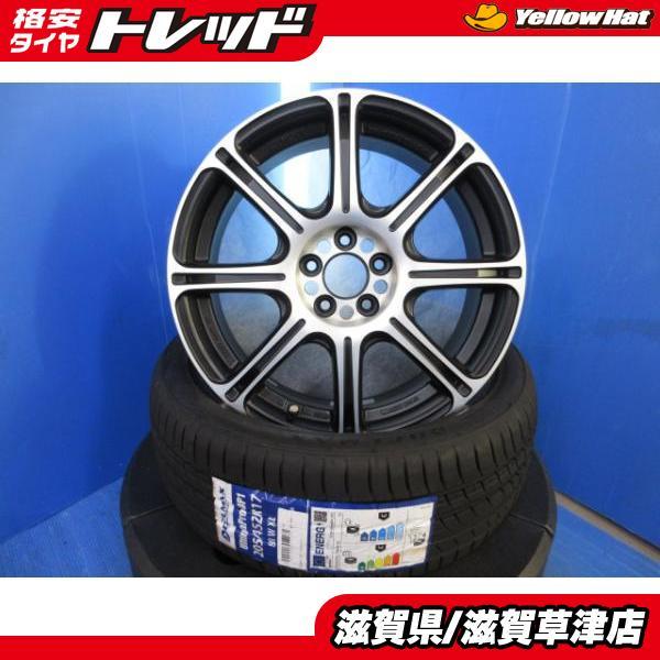 17インチ夏タイヤ4本 ホイールセット pcd100