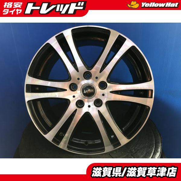 アルミホイール4本セット 17インチ 7J インセット+53 5穴 PCD114.3 黒