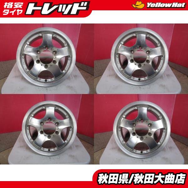 送料無料 限定1台! WOODBELL SEARCH 15 6.5 +27 6H139.7 中古 4本 