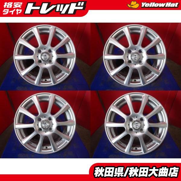 限定1台 アクア ヴィッツ フリード 中古ホイール4本セット Weds JOKER 
