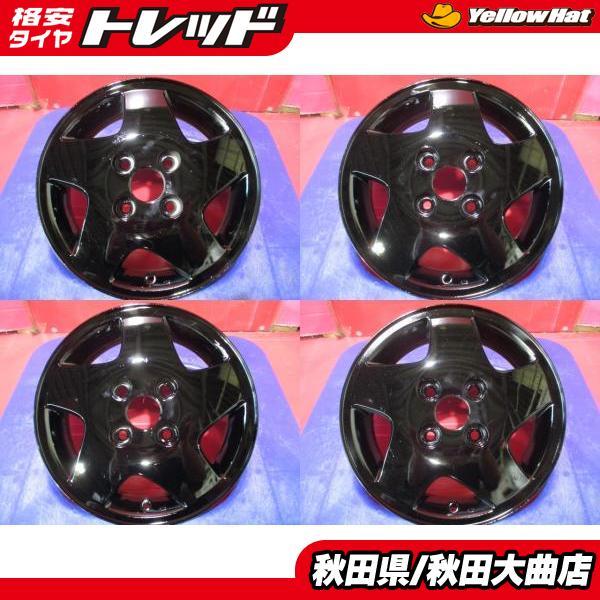 限定1台 アルト スズキ車 中古ホイール4本セット スズキ純正 13 4.0 +45 4H100 ホイール単品 ホイールのみ 夏用 冬用