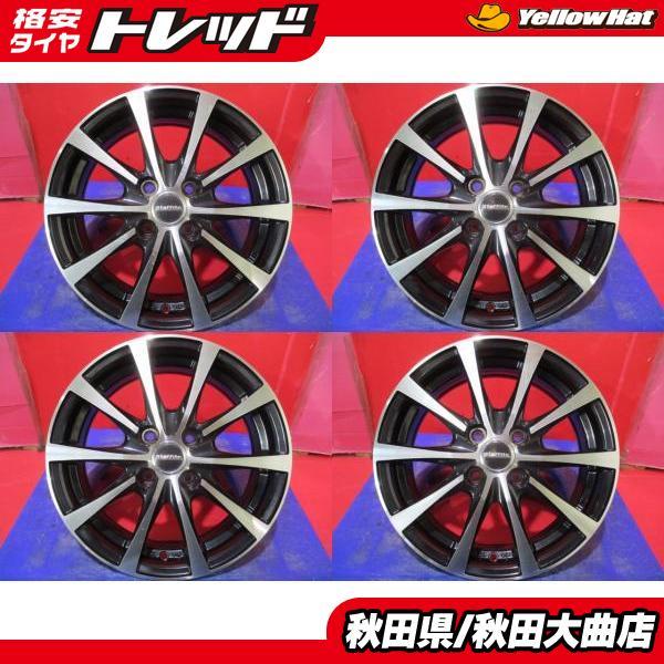 限定1台 ノート デミオ コンパクトカー 中古ホイール4本セット Laffite 