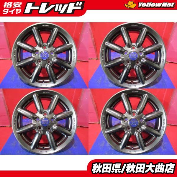 中古ホイール単品4本SET MINILITE ミニライト MC-50 6.5J+50 5H-112 16