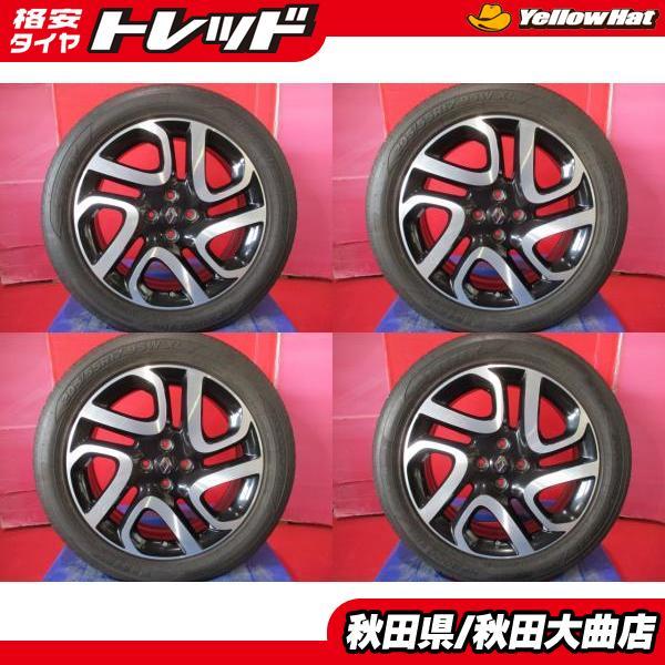 限定1台 キャプチャー 中古ホイール中古タイヤ4本セット ルノー キャプチャー純正 17 6.5 +40 4H100 HP2000 205/55R17 夏タイヤ