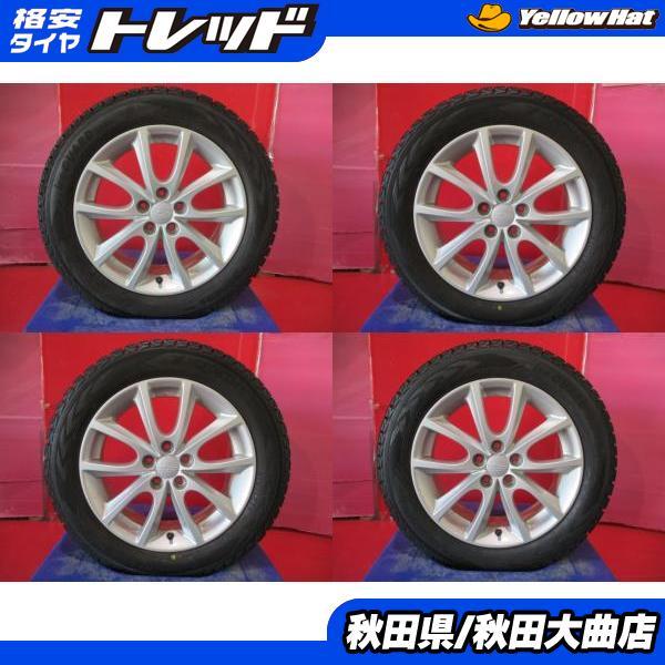限定1台 インプレッサG4 中古ホイール中古タイヤ4本セット スバル インプレッサ純正 16 6.5 +48 5H100 YH IG53 205/55R16 冬