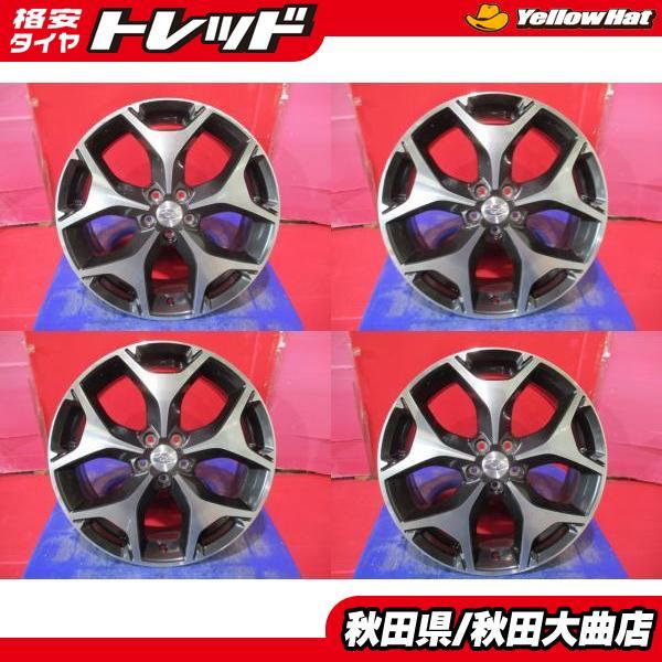 限定1台 フォレスター 中古ホイール4本セット スバル フォレスター純正 18 7.0 +48 5H100 ホイール単品 ホイールのみ 夏用 冬用