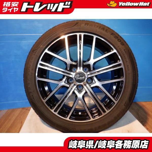 中古 4本 set 16インチ ヴェルサンディ 16x6.5J+45 5H PCD100 ブラック