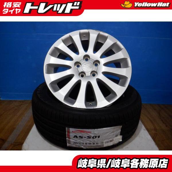 タイヤ新品！BPレガシィ純正16インチアルミ　205/55R16 タイヤ新品！BPレガシィ純正16インチアルミ205/55R16