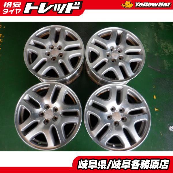 中古ホイール4本】スバル純正 16x6.5J+48 5H100 BRZ 86 インプレッサ  