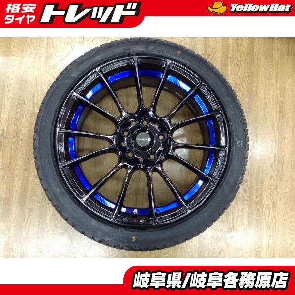 中古ホイール新品タイヤ4本】WedsSport SA-72R 18x7J+45 5H114.3 +  