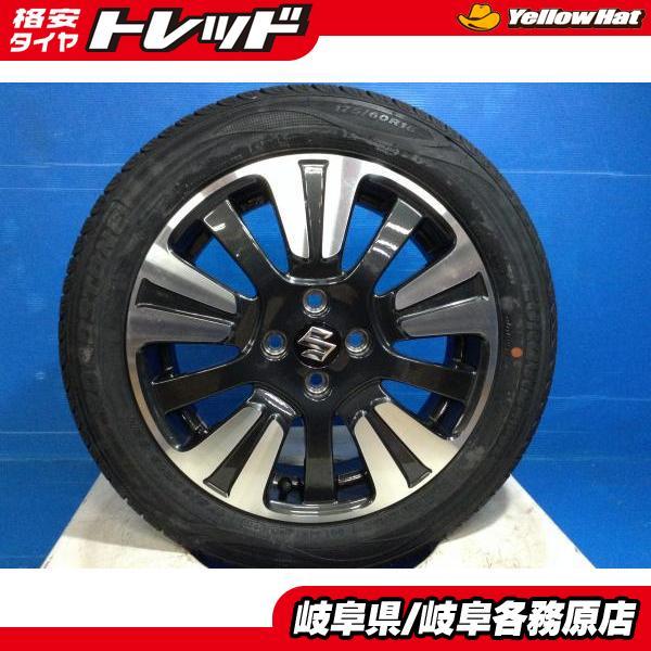 新車外しホイール+新品夏タイヤ4本】スズキ純正 16x5J+40 4H100 + 輸入