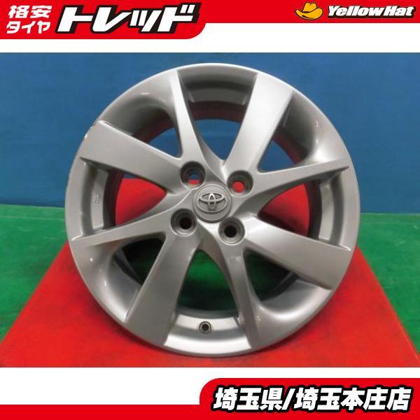 中古 トヨタ ヴィッツ 純正 アルミホイール 16インチ 6.0J +51 4H100 4 