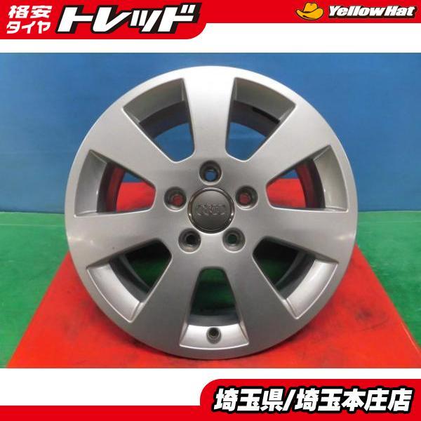 A3 A3スポーツバック (8P系) 中古16インチ アルミホイール 4本セット アウディ A3純正 8P系 16インチ 6.5J+50 5H PCD112 ホ