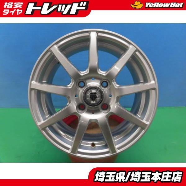 デミオ フィット マーチ ヴィッツ 中古 社外 VOLGA アルミホイール 14  