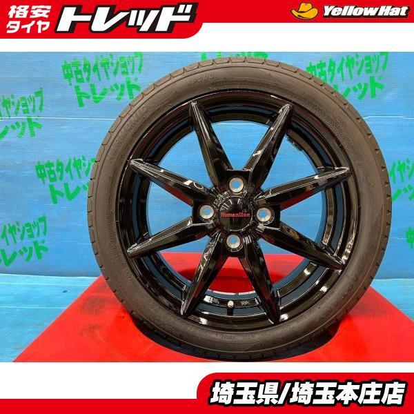 バモスホビオ ライフ 165/50R15 新品 夏タイヤ アルミ4本セット タイヤ 