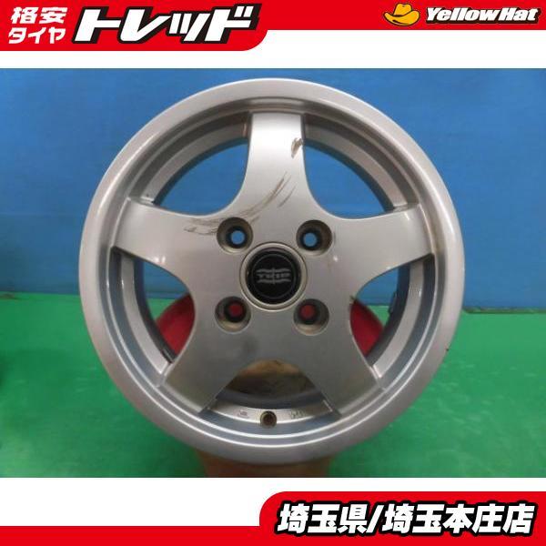 送料無料 4本セット 13インチ アルミホイール TRIP 4.5j 4H100 +43 MR 
