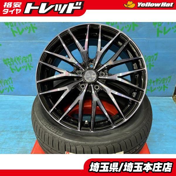 ヤリスクロス CX-3 215/50R18 新品夏タイヤ アルミ 4本セット 夏タイヤ