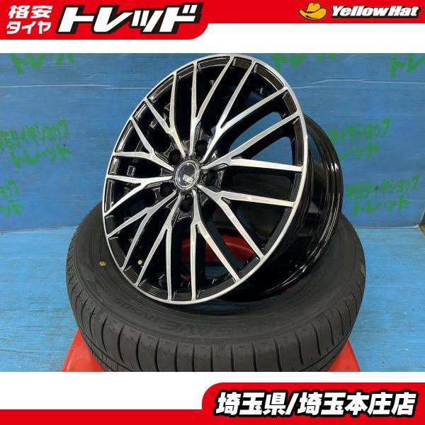 DUNLOP エスティマ ジューク 215/55R17 新品夏タイヤアルミ 4本セット 