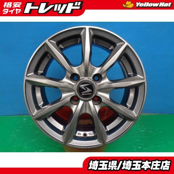 アクア ヤリス ノート ラティオ 中古 社外 アルミホイール Stratgy 14 