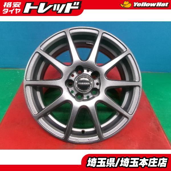 カローラ ツーリング 中古 社外 アルミホイール WAREN 15インチ 6.0J + 