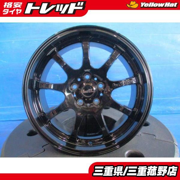 中古ホイール レアマイスター LM SPORT LMスポーツ ブラック 16インチ 