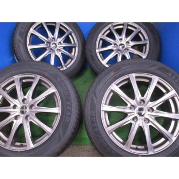 処分市 社外アルミ 17インチ 7J +48 5H114.3 グッドイヤー 215/60-17  