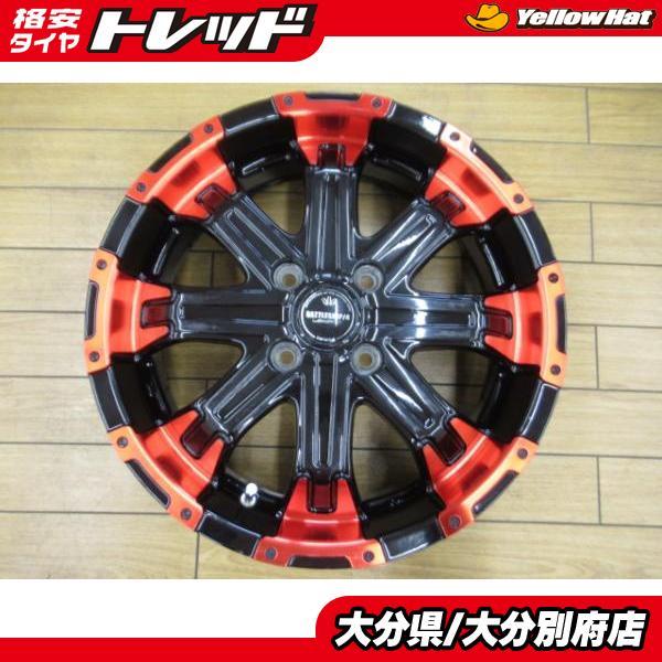 軽カー用】4本価格 BADX LOXARNY バトルシップ4【15インチ 5.5J +38 4H