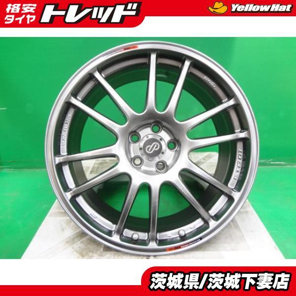 中古 エンケイレーシング GTC01 18インチ 8.0J +48 5H PCD100 ハイパー 