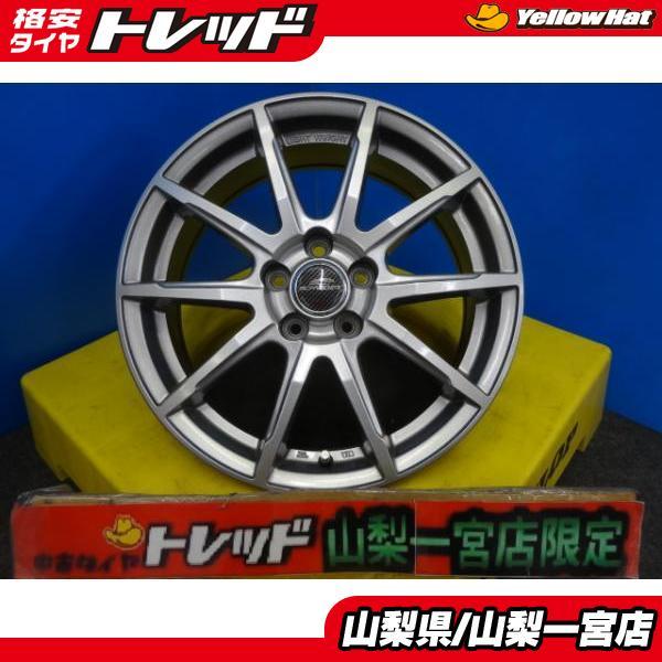 A-TECH SCHNEIDERアルミホイール16インチ 6J+43 PCD100タイヤ付き4本セット