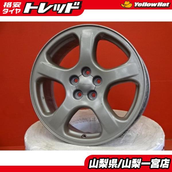 ☆レガシー インプレッサ 17インチ 中古純正アルミホイール4本 17X7.0+