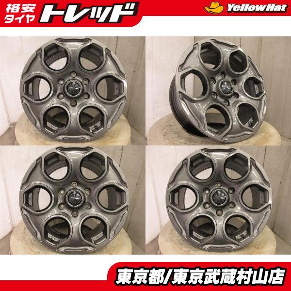 中古4枚】レアマイスター PREMIX GEAR 17*7.5J+25 139.7 6H ガンメタ