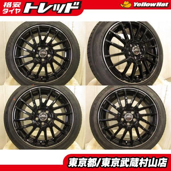 タイヤ新品 A-TECH シュナイダー 16*6.5J+48 100 5H + アロースピード 