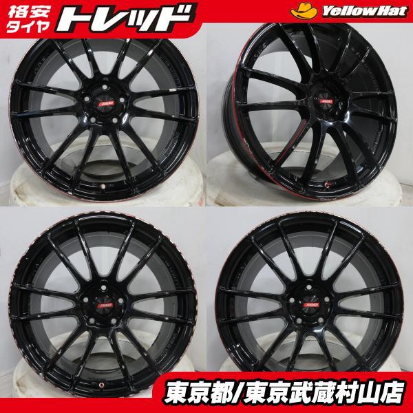 中古】キズ多数4本セット レイズ グラムライツ 57エクストリーム 19