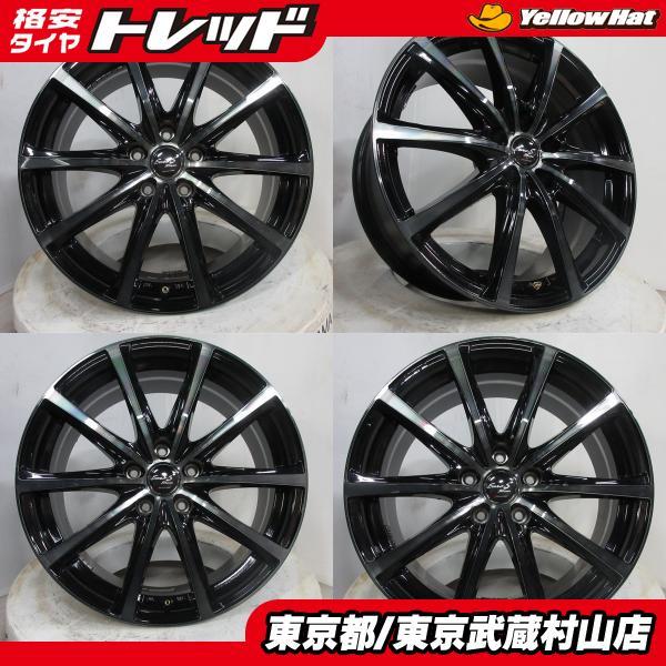 中古】4本セット マナレイスポーツ ユーロ-S ストリーム 18*7.5J