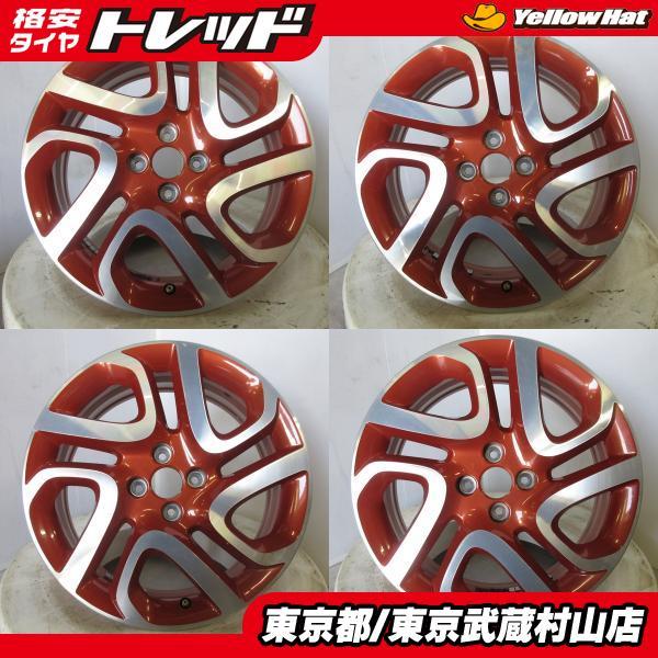【中古】4本セット ルノー キャプチャー 純正 17*6.5J+40 100 4H オレンジポリッシュ 武蔵村山 2RH5F